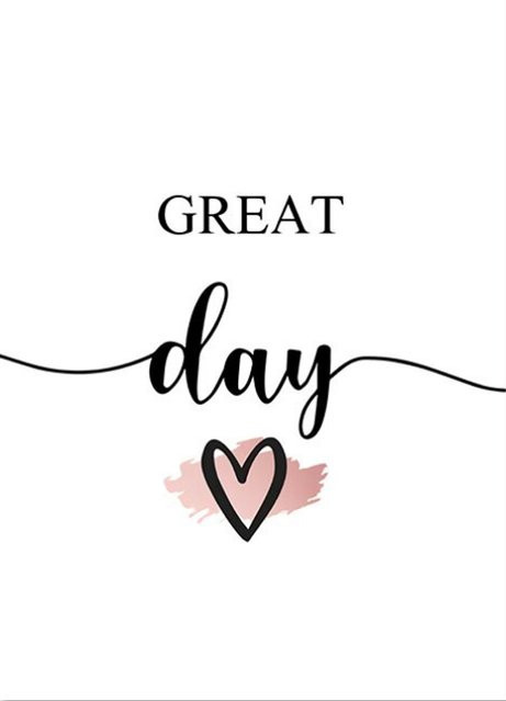TPFLiving Luxus Poster Leinwand Great Day Good Mood Pretty Nails Modell C, Schwarz Weiß Pink, B: 30 cm, H: 40 cm - Bild 1