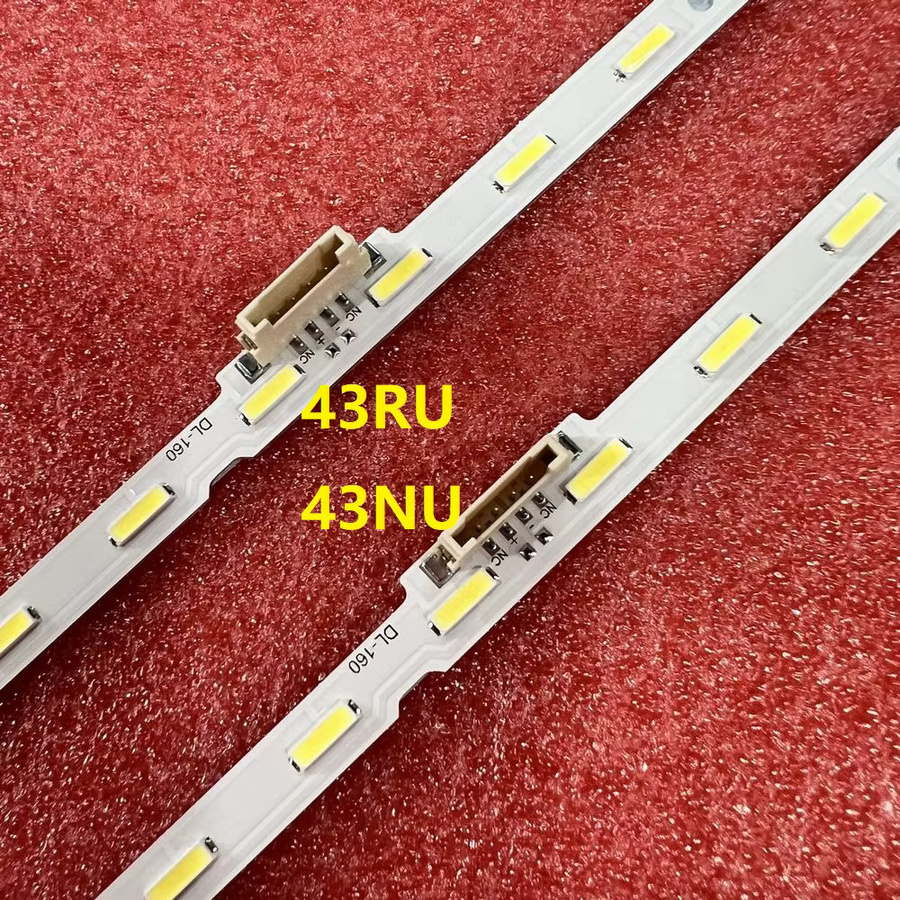 LED Hintergrundbeleuchtung Streifen für Samsung TV Modelle UN43NU7100F UN43RU7200F UN43RU7100F UE43NU7479U UE43NU7475U UE43NU7472U UE43NU7470U UE43NU7470S in Weiß - Bild 1