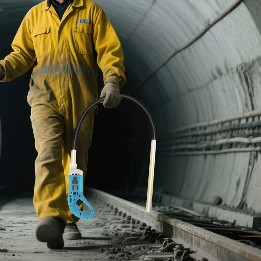 CNCEST Elektrischer Betonrüttler mit 1300W Vollkupfermotor in Blau für Straßenbau und Reparaturen - Bild 6