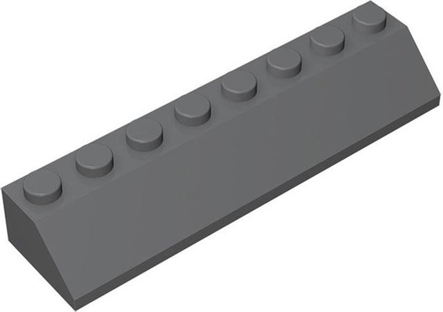 Yiran toy 4445 Schräge 45 2x8 Bausteine, 10-teiliges Set, ab 6 Jahren - Bild 1