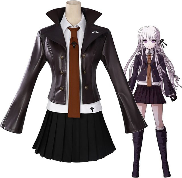 Nekosensei Danganronpa Kirigiri Kyoko Cosplay Kostüm, Frauen, Plüsch / Textil - Bild 1