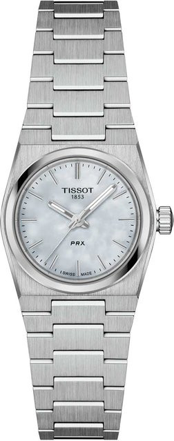 Tissot Damenuhr PRX, Quarz, Edelstahl, 25 mm, Weiß, 10 ATM - Bild 1