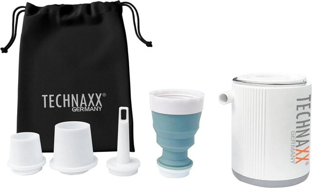 Technaxx Mini-Akku-Luftpumpe TX-261 mit LED-Licht-Funktion in Weiß - Bild 2