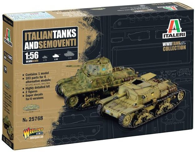Italeri Italienische Panzer & Semoventi, Fahrzeuge, 1:56 - Bild 1