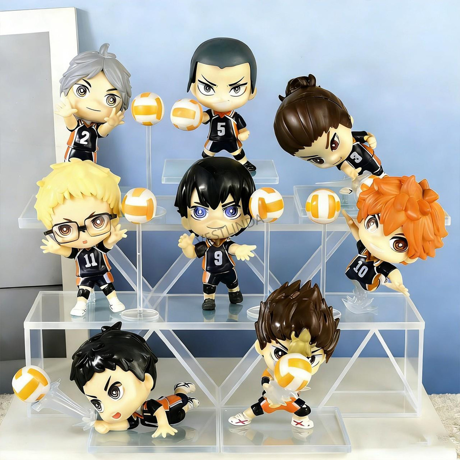 Yiran toy 1 Volleyball Junior Q-Version Sammlungsfigur PVC Puppe 1-teiliges Set - Bild 5