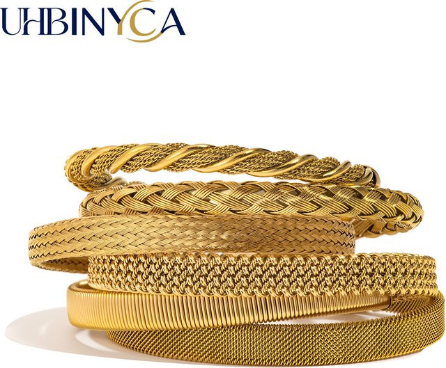 UHBINYCA Armband, 18 Karat vergoldeter Edelstahl, Damen - Bild 1