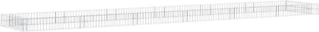 Furnicato Gabionen-Hochbeet aus verzinktem Stahl in Silber, B/T/H: 600 x 100 x 20 cm - Bild 1