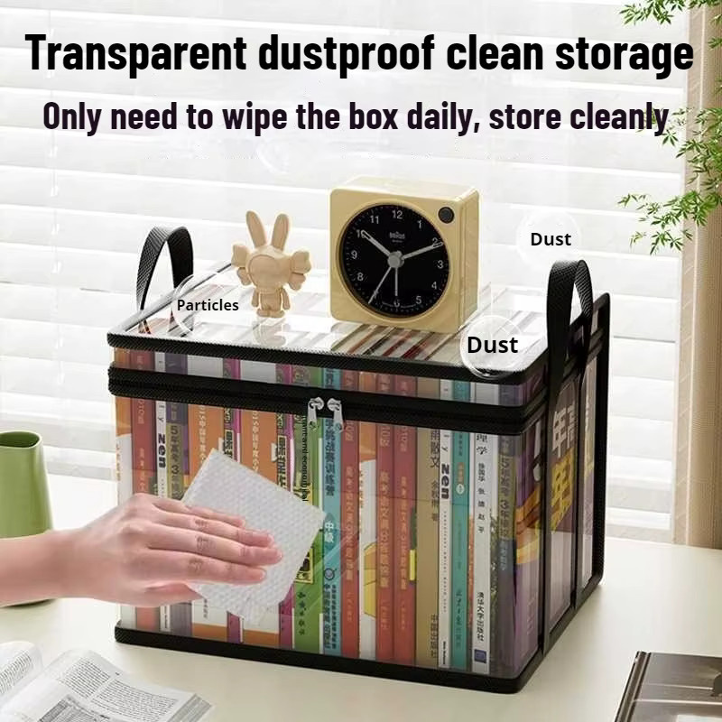 DUTRIEUX 2er-Set transparente Aufbewahrungsboxen aus Kunststoff mit Klappdeckel - Bild 2