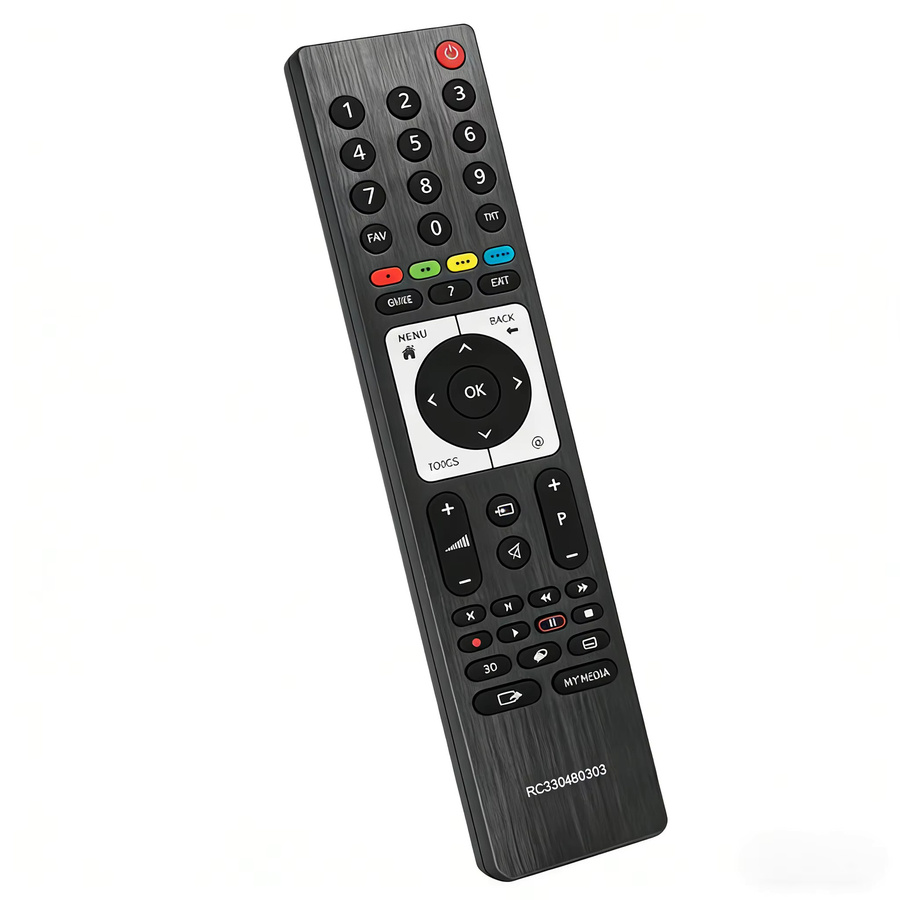 Grundig Ersatzfernbedienung RC330480303 in Schwarz für TS3187R-2 3D-Fernseher - Bild 4