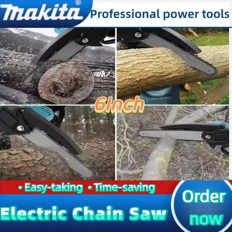 Makita Akku-Kettensäge 6 Zoll in Blau für Makita-Akkus - Bild 5