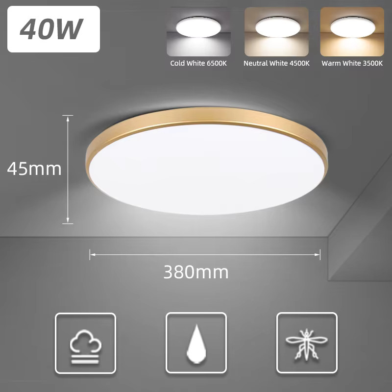 Moderne LED-Deckenleuchte von CHENBEN, runde Deckenlampe in Weiß für Wohnzimmer und Schlafzimmer - Bild 6