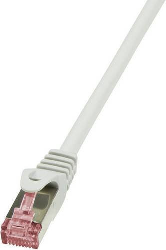 LogiLink CQ2022S RJ45 Patchkabel CAT 6 S/FTP Ethernet LAN in Grau, Länge: 0,50 m - Bild 1