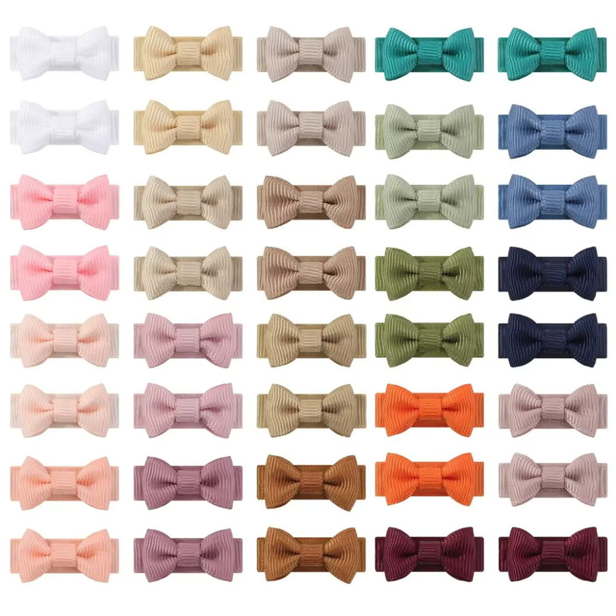 Baby Bows Mini-Haarspangen mit Schleifen, 40 Stück, Kinder - Bild 3
