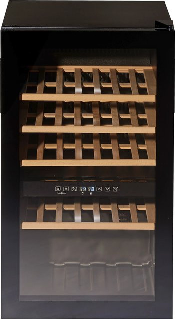 Wolkenstein Weintemperierschrank WTS49DW Schwarz - Bild 1