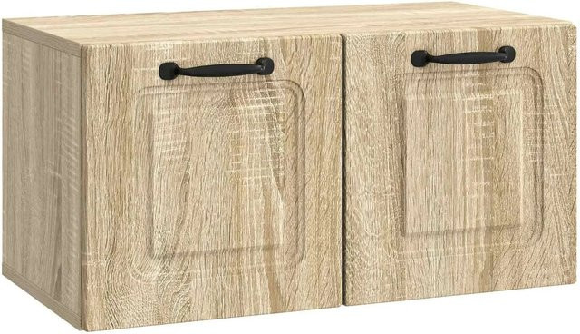 vidaXL Wandmontierter TV-Schrank in Sonoma-Eiche, Modernes Design für dein Wohnzimmer, B/H/T: 59,5 x 31 x 30 cm - Bild 1