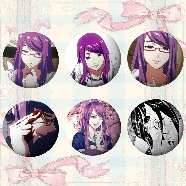 KAYOU Brosche, Anime R-Rize K-Kamishiros, rund, Unisex - Bild 1