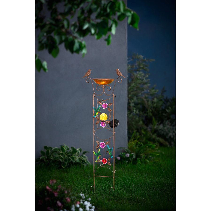 Solar-Vogeltränke aus Glas von Viva Domo in Braun - Bild 2