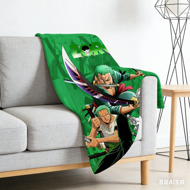 Bandai One Piece Anime Flanell-Decke Ultra Weiche Warme Wurfdecke für Bett und Sofa - Bild 1