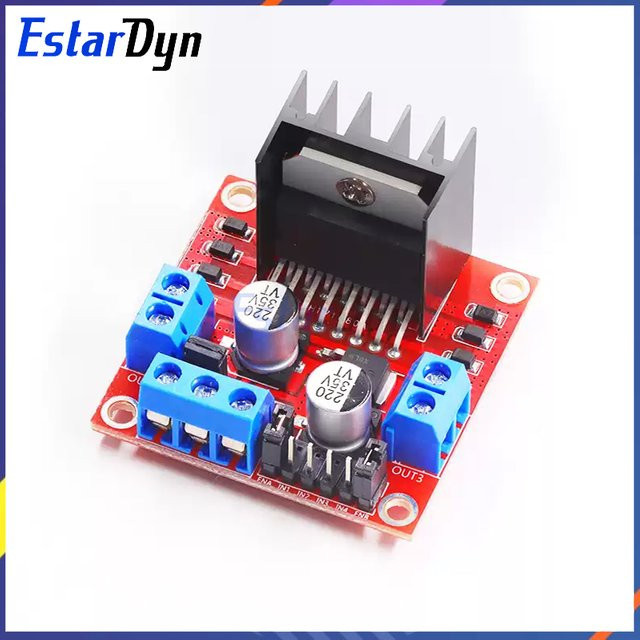 Estardyn L298N Schrittmotor Treiber Controller Board Dual H Bridge Modul in Rot für Smart Car und Mega2560 - Bild 1