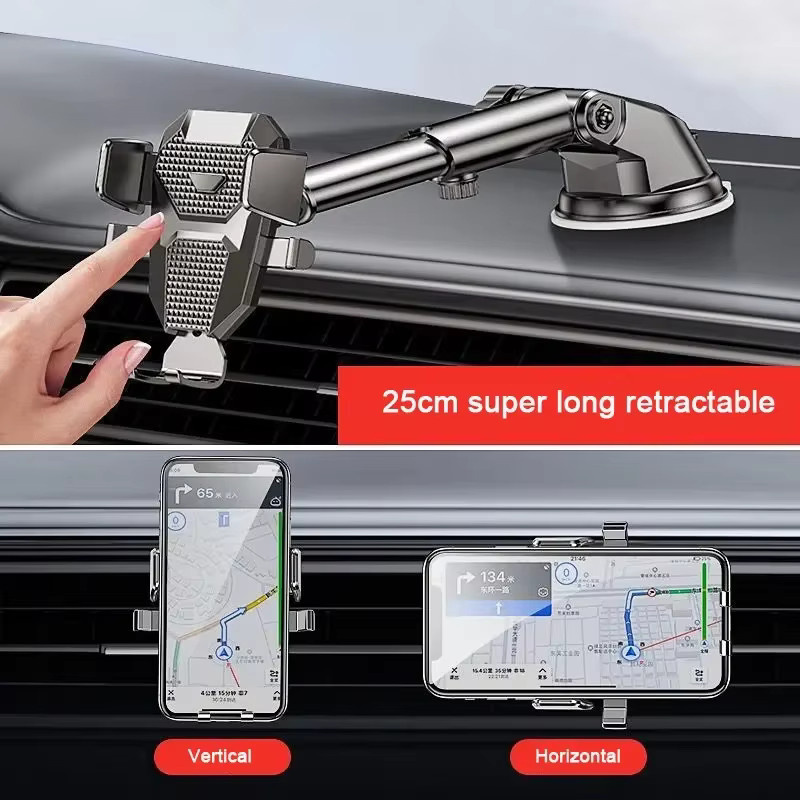 VIKEFON Universal Handyhalterung für das Auto mit 360 Grad Drehung und Saugnapf für Windschutzscheibe oder Dashboard, kompatibel mit iPhone, Samsung und Xiaomi - Bild 3