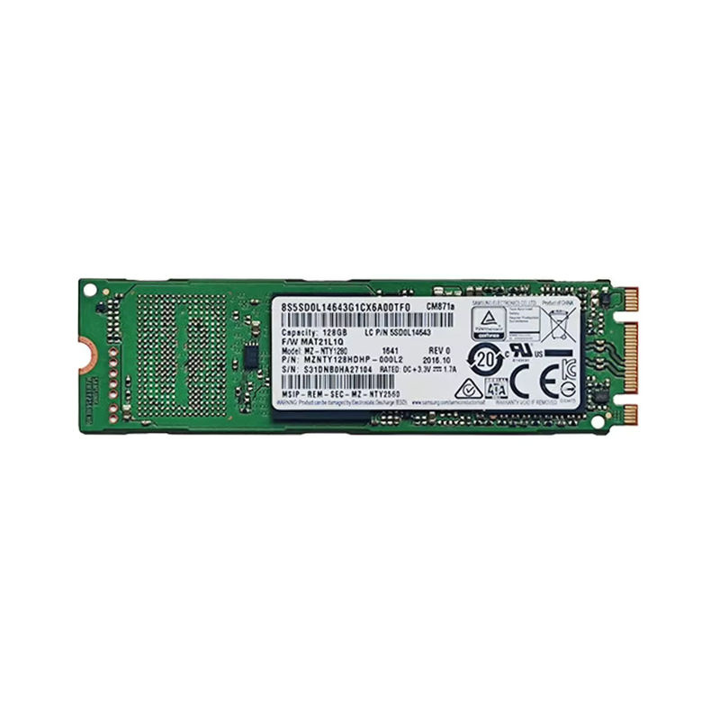 Samsung CM871a SSD Interne Solid-State-Festplatte M.2 2280 NGFF SATA 128GB Green - Bild 2