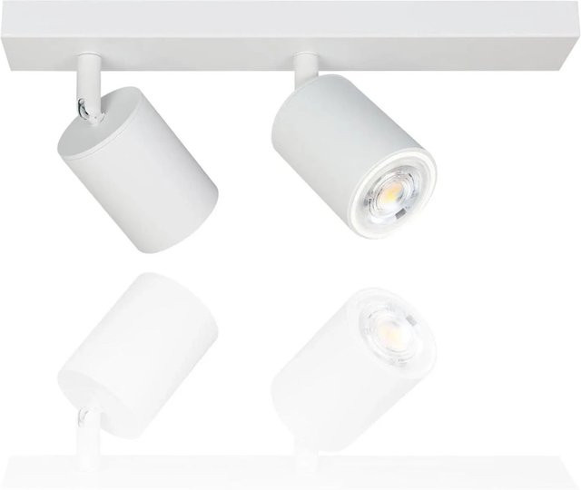 NETTLIFE Deckenstrahler aus Metall in Weiß, verstellbar, GU10 - Bild 1