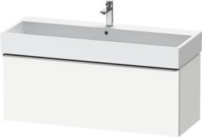 Duravit Waschtischunterschrank D-Neo, wandhängend, Weiß glänzend, 1 Auszug, B: 118,4 cm, T: 44,2 cm - Bild 1