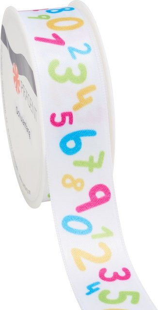 Multicolour Satinband Schulanfang von PRÄSENT aus Polyester - Bild 1