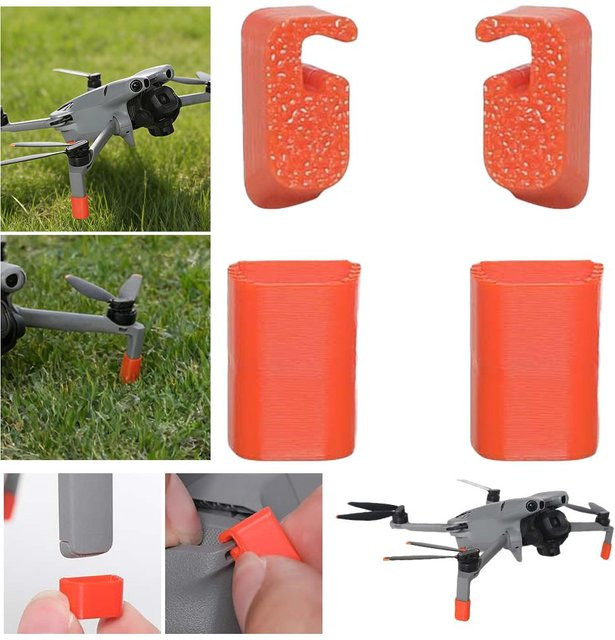 DJI Mini 5 Pro Höhenverstellbares Stativ in Orange mit Schutzhalterung und faltbarem Design - Bild 1
