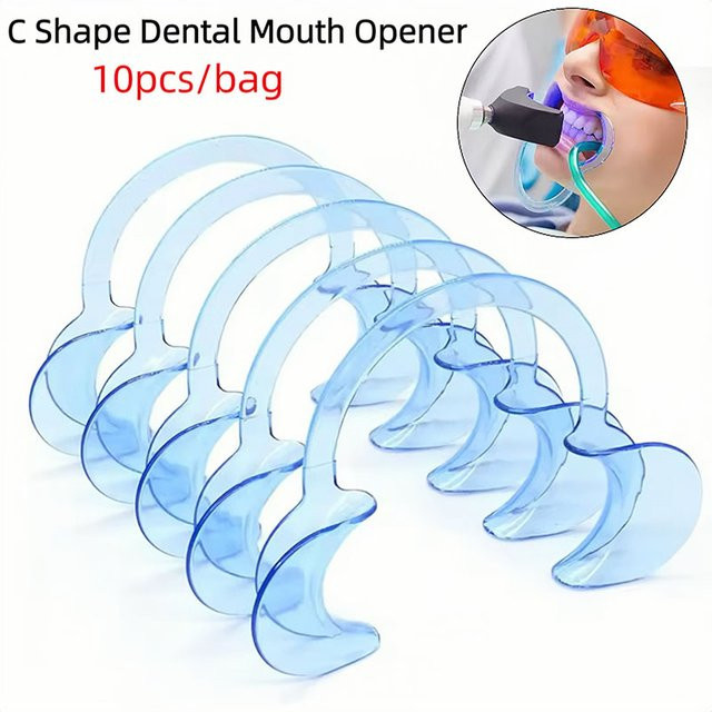 DENTWORLD Wange Retractor C Form, 10 Stück, Intraoraler Mund Expander - Bild 1