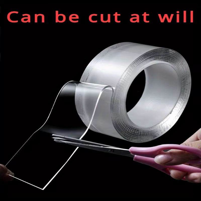 Transparentes Nano Tape doppelseitiges Klebeband, wiederverwendbar und wasserdicht, Breite: 50 mm - Bild 4