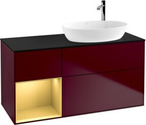 V&B Waschtischunterschrank Finion in Platinblau lackiert, Breite: 120 cm, Tiefe: 50,1 cm, Höhe: 50,1 cm - Bild 1