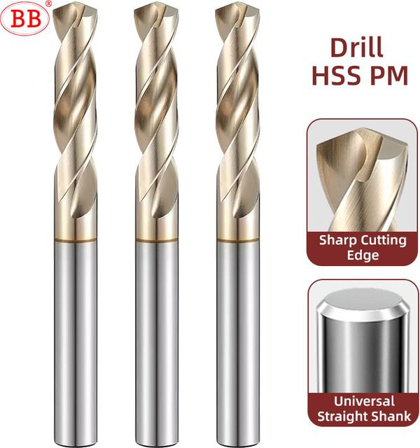 BB CNC HSS-PM Kobalt Bohrer aus Pulvermetallurgie für Edelstahl und Superlegierungen - Bild 1
