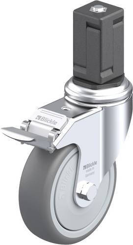 Blickle Lenkrolle LKRA-TPA 101KF-11-FI-EV17 mit Feststeller, Farbe: Silber/Grau, Rad-Durchmesser: 100 mm, Tragfähigkeit: 110 kg - Bild 1