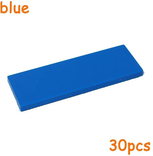MOC Bausteine 69729, Flache Fliese Glatt, Blau, 30-teiliges Set, ab 14 Jahre - Bild 1