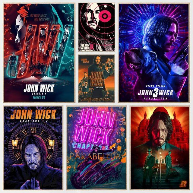 John Wick Film Poster als Papierdruck für deine Wanddekoration im Wohnzimmer oder Café - Bild 1
