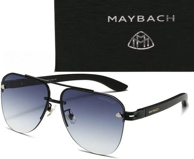 Maybach Sonnenbrille Aviator, Vollrand, Metall, Schwarz, Unisex - Bild 1