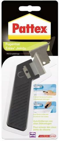 Pattex Fugenhai Fugenschaber mit Ersatzklinge in Schwarz - Bild 1