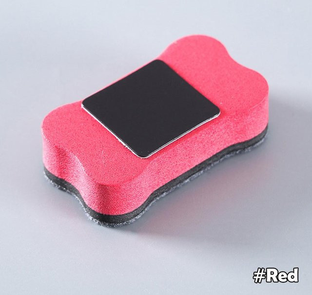 Magnetischer Whiteboard-Radiergummi von Yiran Furniture in Rot für trockene Reinigung von Tafeln - Bild 1
