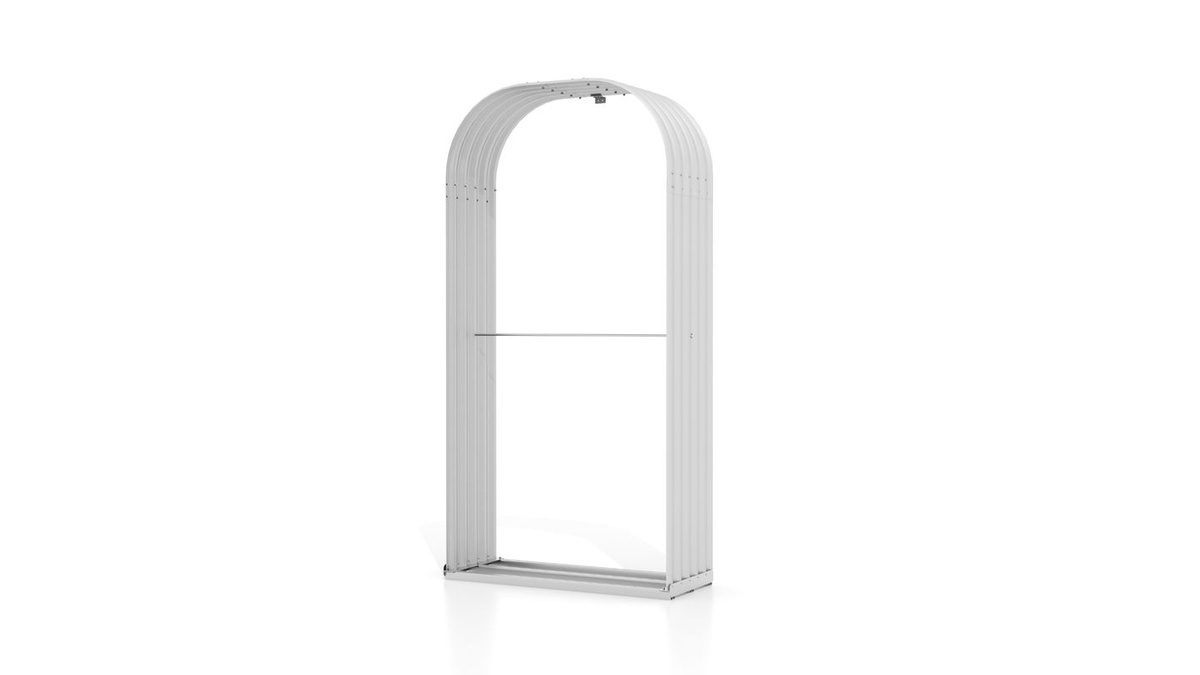 Vitavia Kaminholzregal Ardor 401, Aluminium blank, B/T/H: 99 x 40 x 200 cm - Bild 4