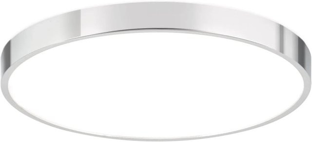 Orion Leuchten LED Deckenleuchte in Chrom, Durchmesser: 28 cm, 28W, 2300LM, 3000K Warmweiß - Bild 1