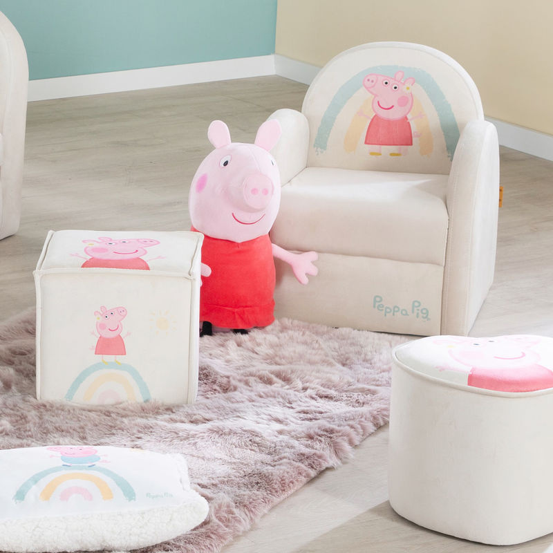 Roba Kindersessel Peppa Pig mit gepolstertem Rahmen, Breite: 50 cm, Tiefe: 45 cm, Höhe: 44 cm - Bild 3