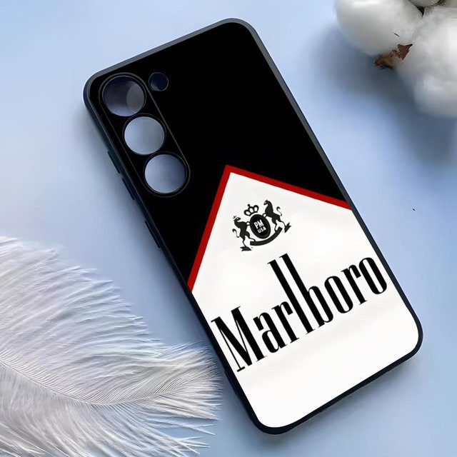 Handyhülle im Zigaretten-Design für Samsung Galaxy S25 Ultra, S24, S23, S22, S21, S20 Plus, FE, A54, A53, A34, A25 aus Silikon in Schwarz - Bild 1