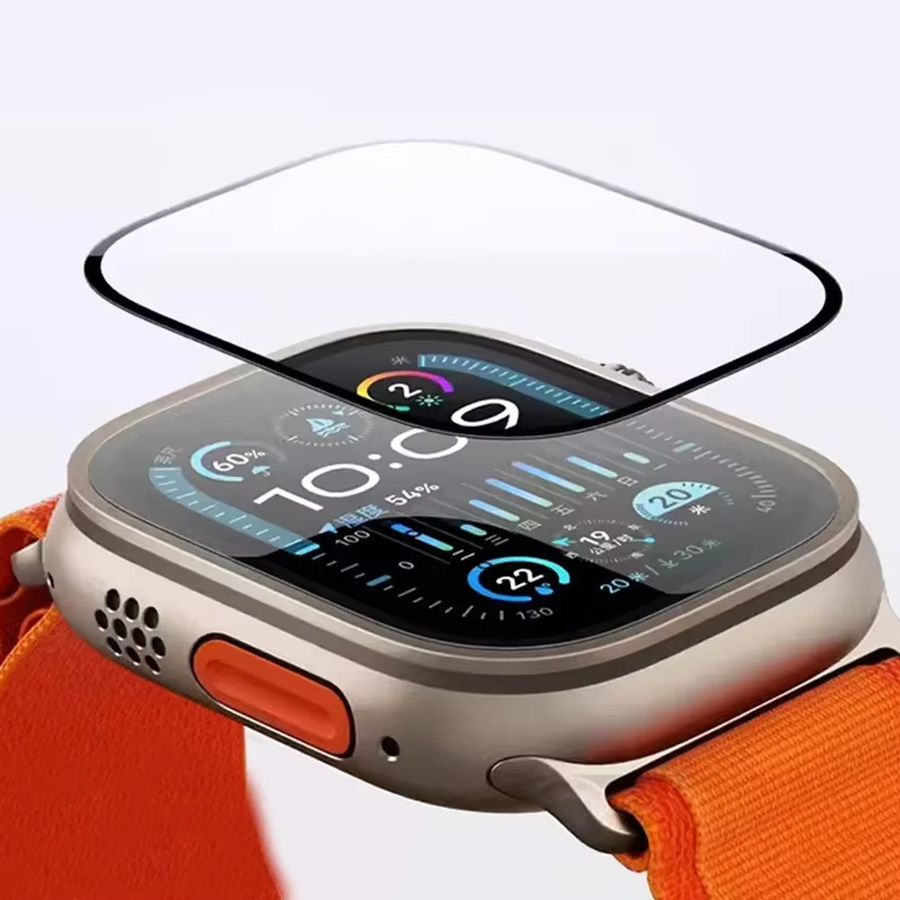 Displayschutzfolie für Apple Watch, 3D, Schwarz, Unisex - Bild 2