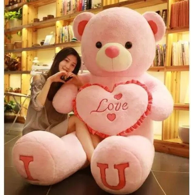 Binchi Keji Travel Teddybär Plüschtier, 100cm, ab 3 Jahre - Bild 1