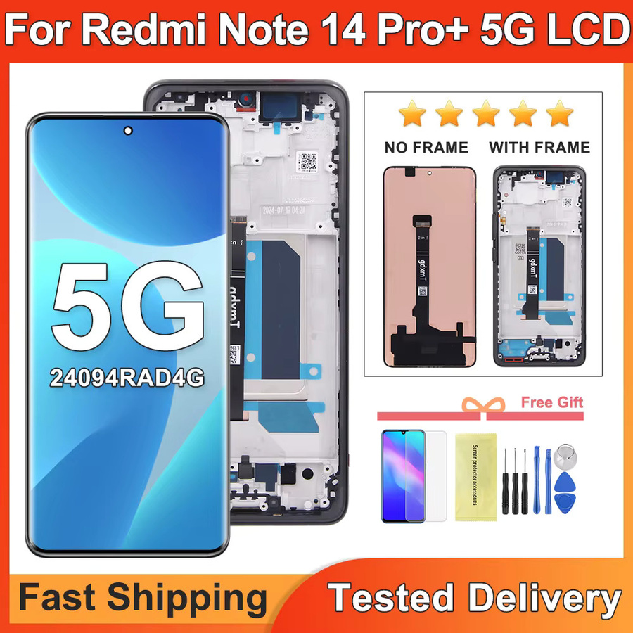 Xiaomi Redmi Note 14 Pro Plus 5G LCD Display mit Touch Screen 6,67 Zoll in Schwarz - Bild 2