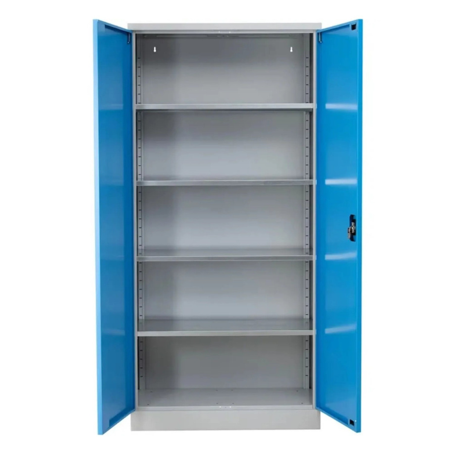 PROREGAL Stahlschrank Bee mit 8 Fachböden in Grau, pulverbeschichtet und verstärkt, H x B x T: 195 x 92 x 50 cm - Bild 2
