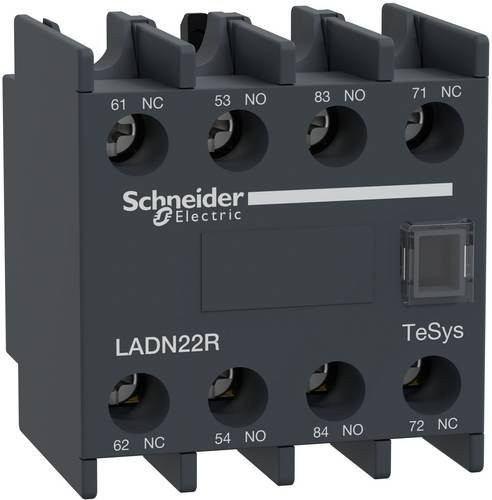 Schneider Electric LADN22R Hilfskontaktblock für Schütz in Schwarz - Bild 1