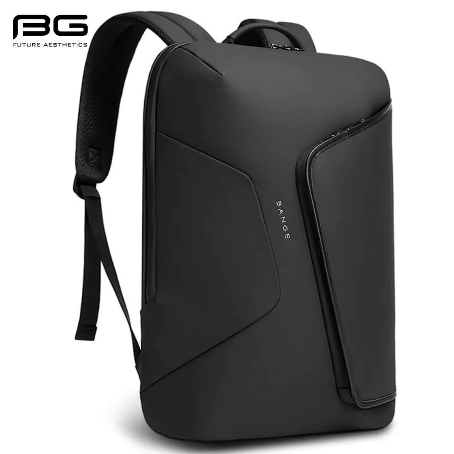 BANGE Business-Rucksack mit USB-C-Anschluss und Anti-Spritzwasser-Funktion in Schwarz - Bild 2