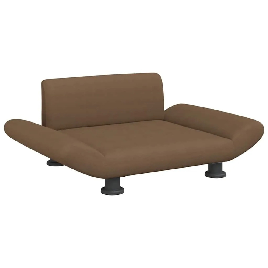 vidaXL Hundebett Sofa aus Stoff in Braun, B/T/H: 70 x 45 x 28 cm - Bild 2